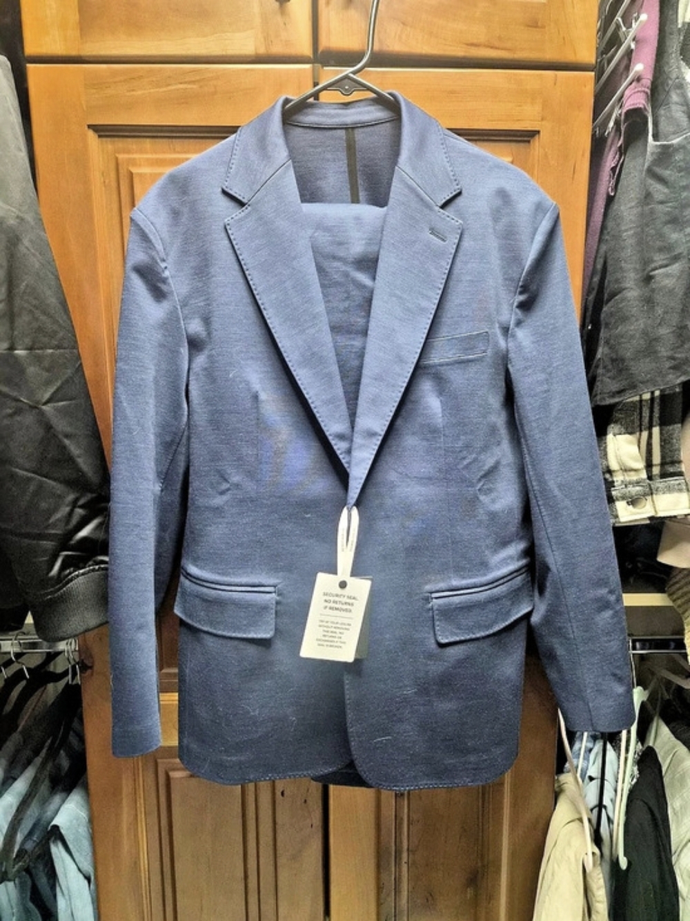 XSUIT 5.0 Tailored Suit Jacket in Blue 44S NWT and Pants 36S NWT